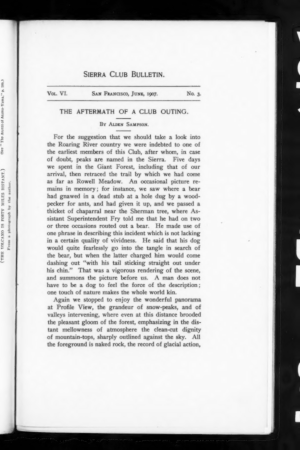 Sierra Club Bulletin 1907 Vol 6 No 3 June cover